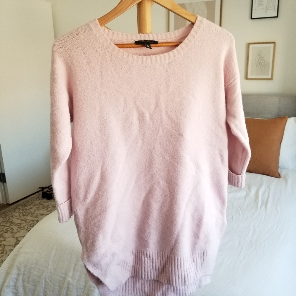 Long wool blend sweater